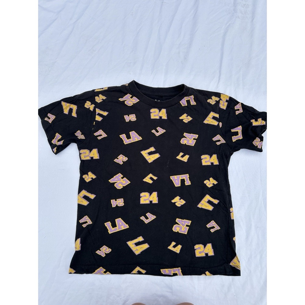 Boys Eighty Eight Black Kobe Lakers T Shirt Sz 10/12 Good Condition Toddler